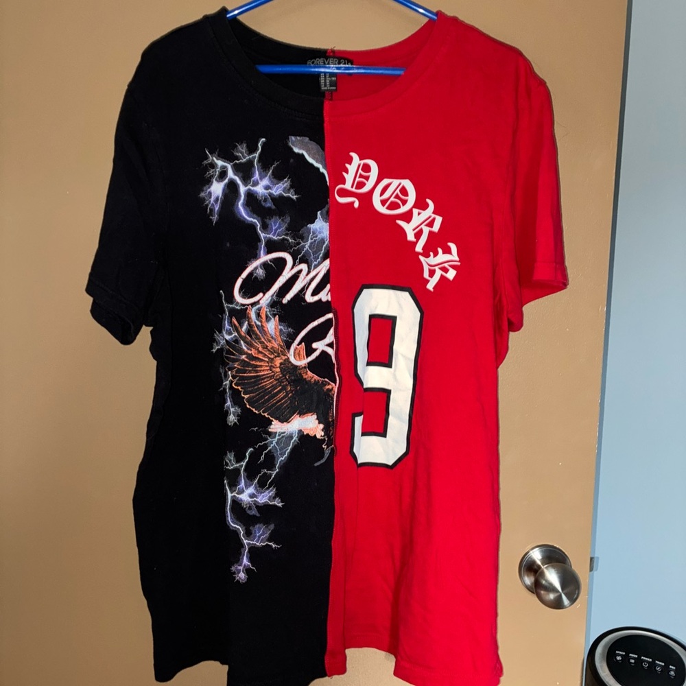 Forever 21 plus size split tshirt